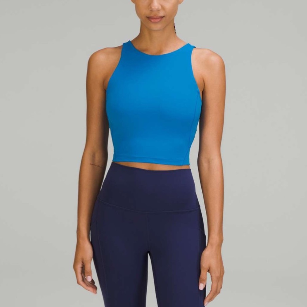 POOLSIDE HIGH NECK CROPPED ALIGN TANK